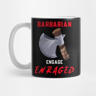 Barbarian Rage Dungeons Dragons Shirt Design Mug